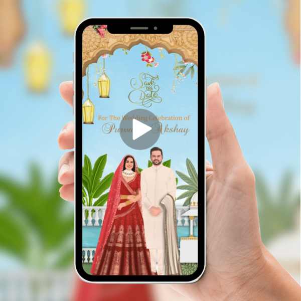 Modern Wedding Invitation Video Creator 📹 | Create modern invites with our video creator, adding a touch of elegance!